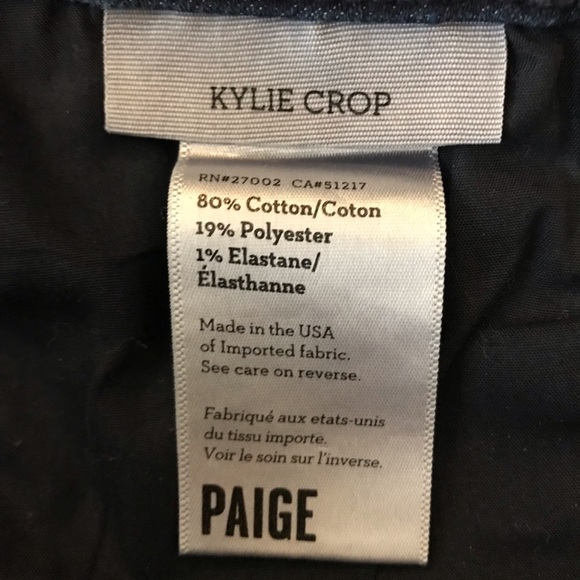 PAIGE Kylie Crop 80% Cotton Women’s Jeans - 28 - Picture 13 of 17